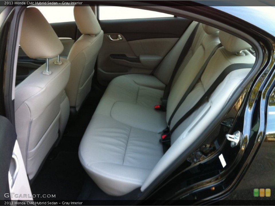 Gray Interior Rear Seat for the 2013 Honda Civic Hybrid Sedan #88662015
