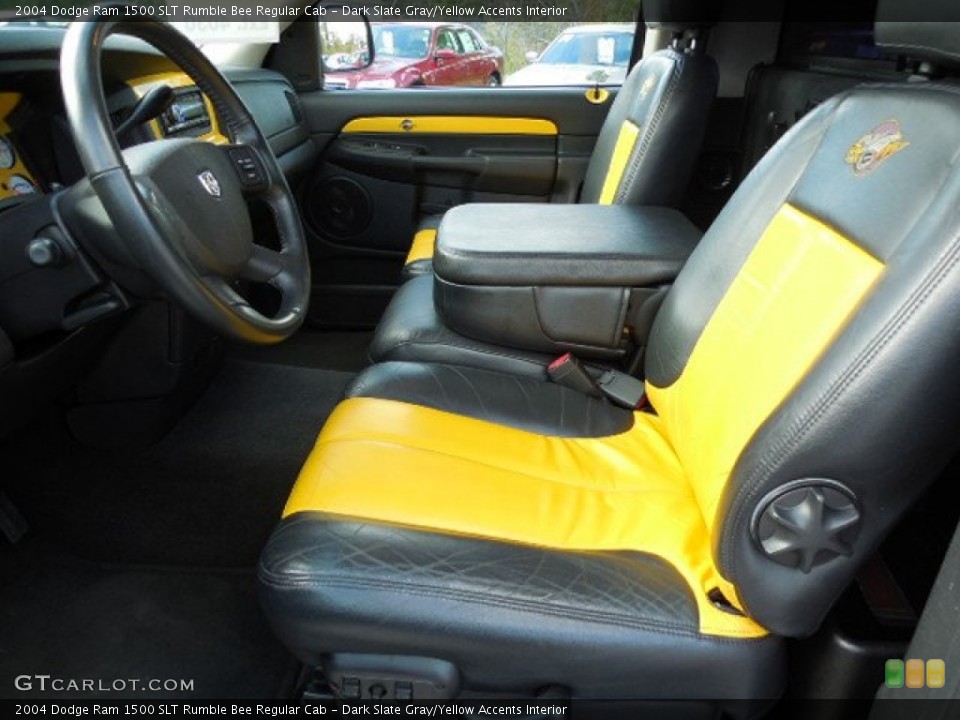 Dark Slate Gray/Yellow Accents Interior Photo for the 2004 Dodge Ram 1500 SLT Rumble Bee Regular Cab #88664494