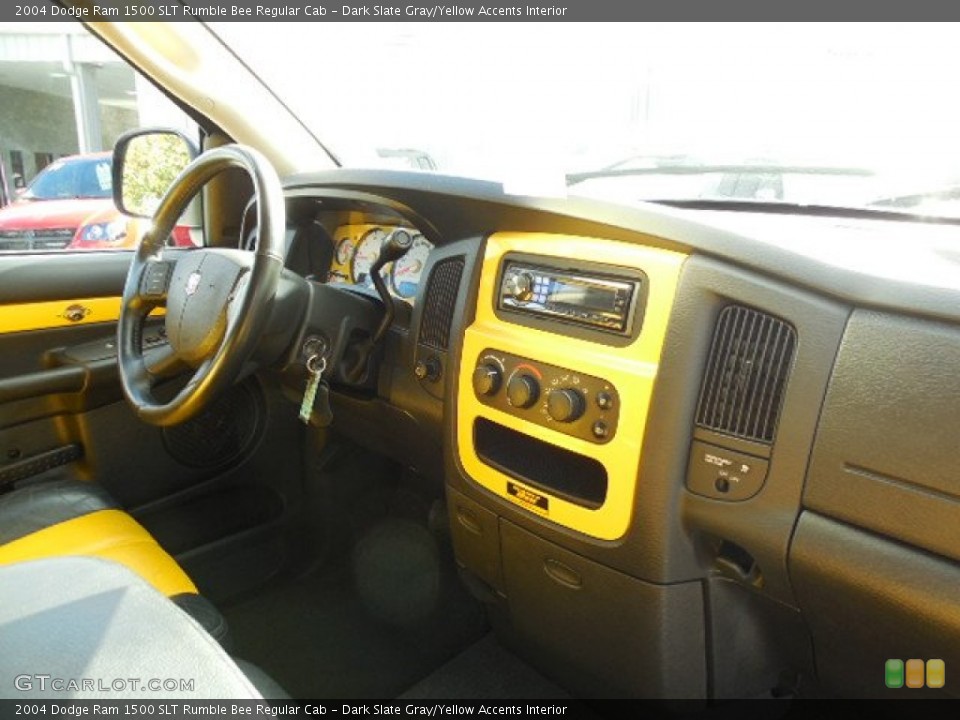 Dark Slate Gray/Yellow Accents Interior Dashboard for the 2004 Dodge Ram 1500 SLT Rumble Bee Regular Cab #88664623
