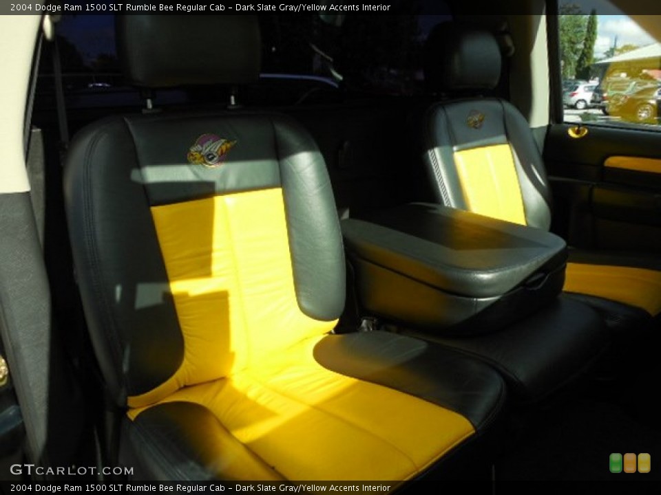 Dark Slate Gray/Yellow Accents Interior Front Seat for the 2004 Dodge Ram 1500 SLT Rumble Bee Regular Cab #88664656