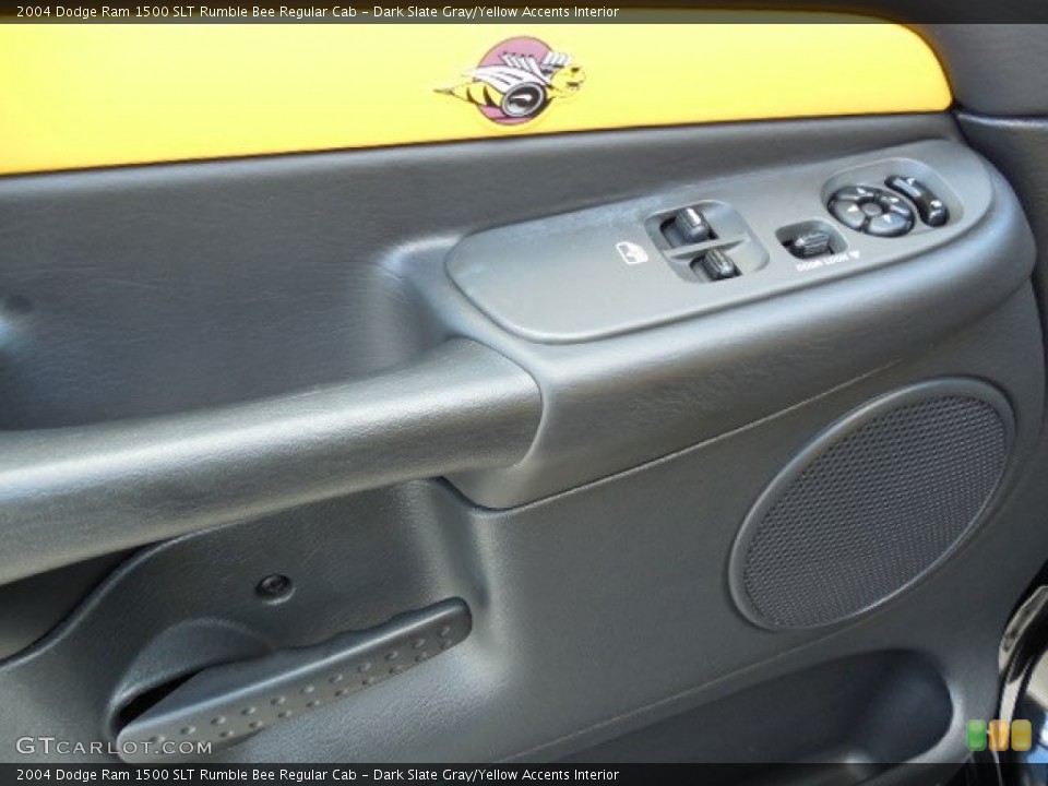 Dark Slate Gray/Yellow Accents Interior Door Panel for the 2004 Dodge Ram 1500 SLT Rumble Bee Regular Cab #88664743