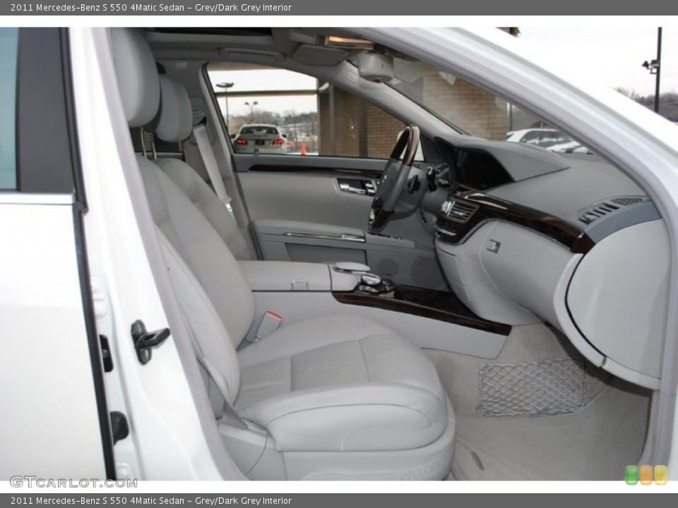 Grey/Dark Grey Interior Front Seat for the 2011 Mercedes-Benz S 550 4Matic Sedan #88667415