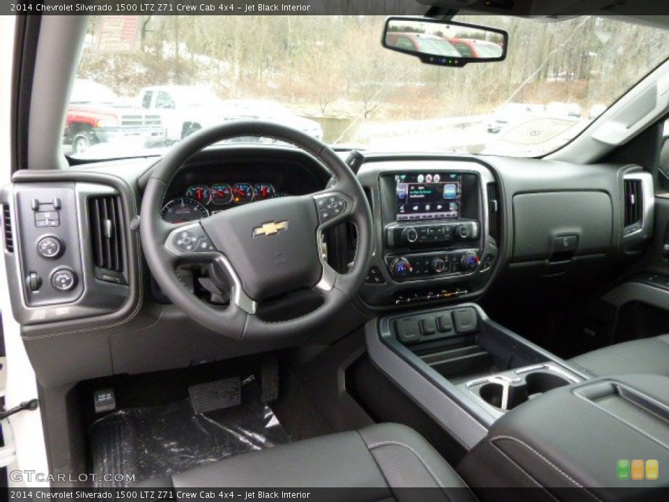 Jet Black Interior Prime Interior for the 2014 Chevrolet Silverado 1500 LTZ Z71 Crew Cab 4x4 #88675341