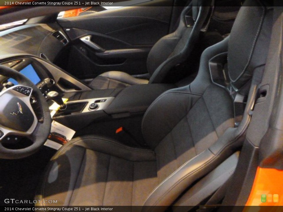 Jet Black Interior Front Seat for the 2014 Chevrolet Corvette Stingray Coupe Z51 #88679319