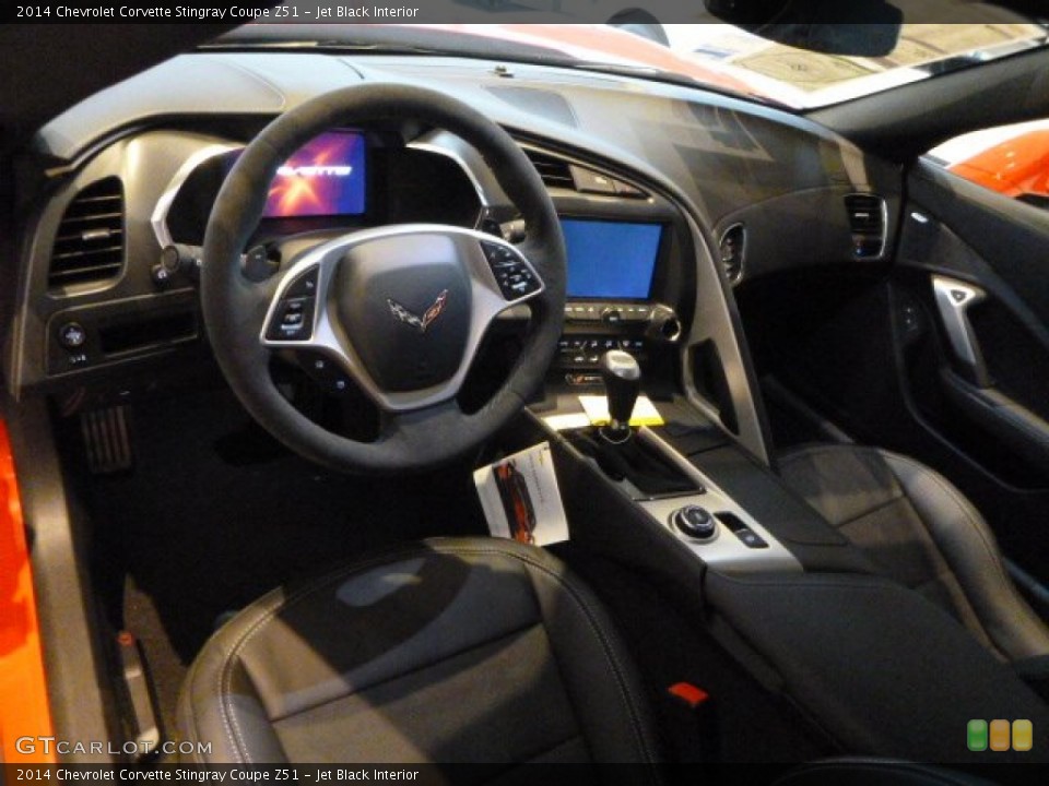 Jet Black Interior Prime Interior for the 2014 Chevrolet Corvette Stingray Coupe Z51 #88679340
