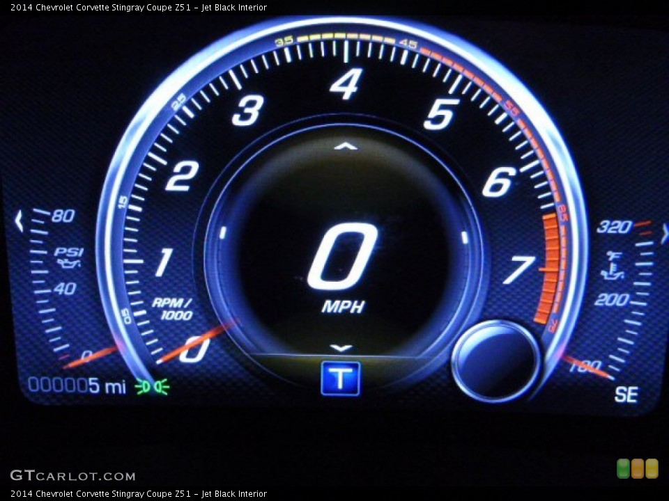 Jet Black Interior Gauges for the 2014 Chevrolet Corvette Stingray Coupe Z51 #88679506