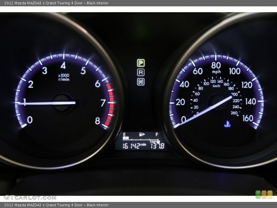 Black Interior Gauges for the 2012 Mazda MAZDA3 s Grand Touring 4 Door #88681206