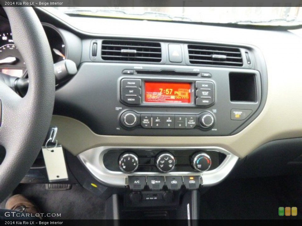 Beige Interior Controls for the 2014 Kia Rio LX #88682679