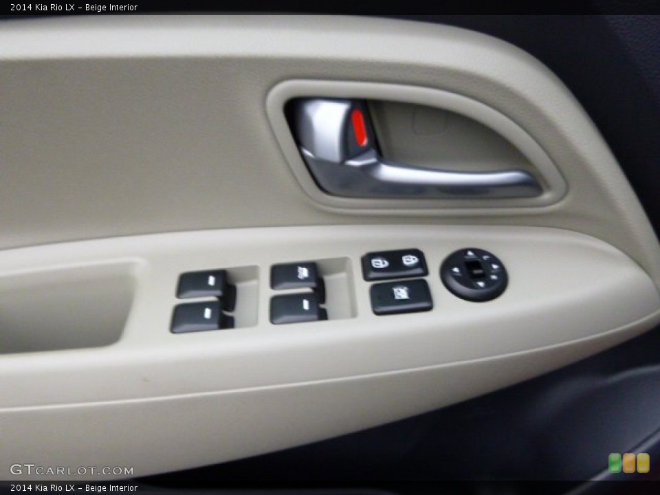 Beige Interior Controls for the 2014 Kia Rio LX #88682745