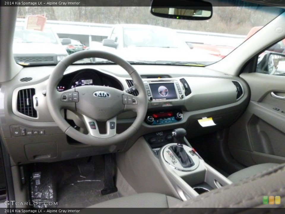 Alpine Gray Interior Dashboard for the 2014 Kia Sportage LX #88683027