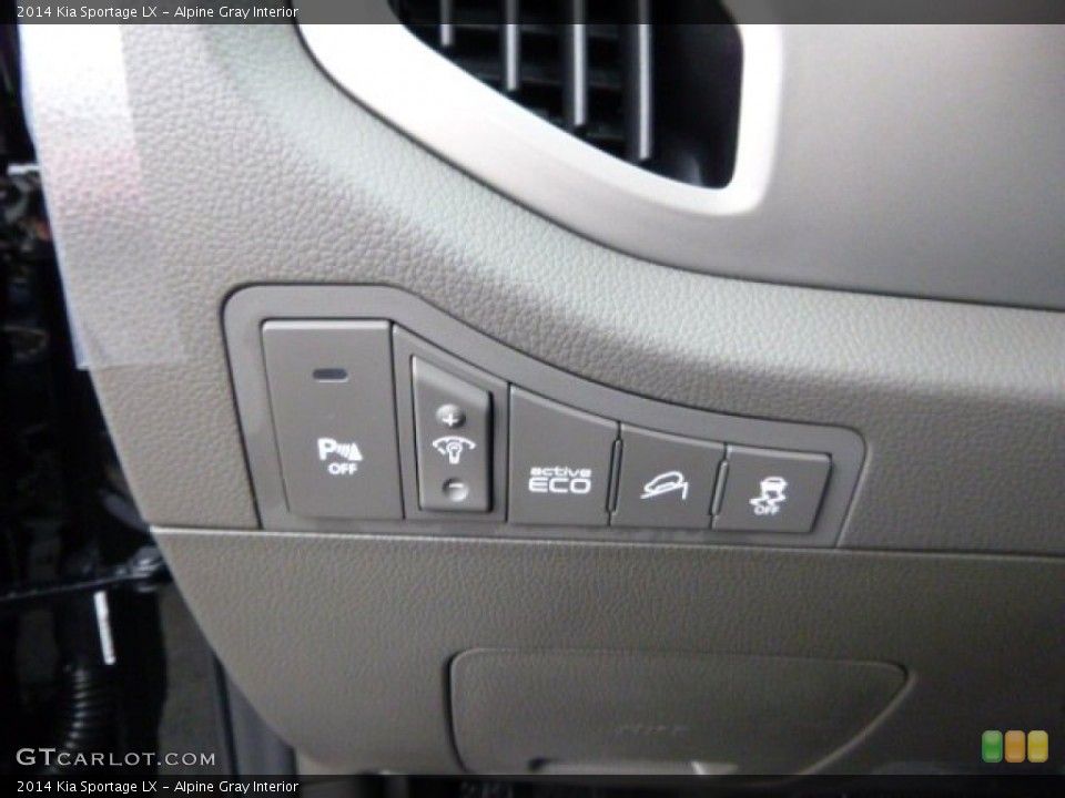 Alpine Gray Interior Controls for the 2014 Kia Sportage LX #88683189