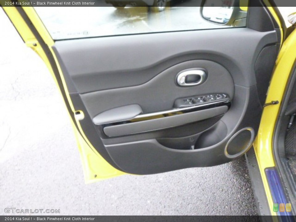 Black Pinwheel Knit Cloth Interior Door Panel for the 2014 Kia Soul ! #88683888