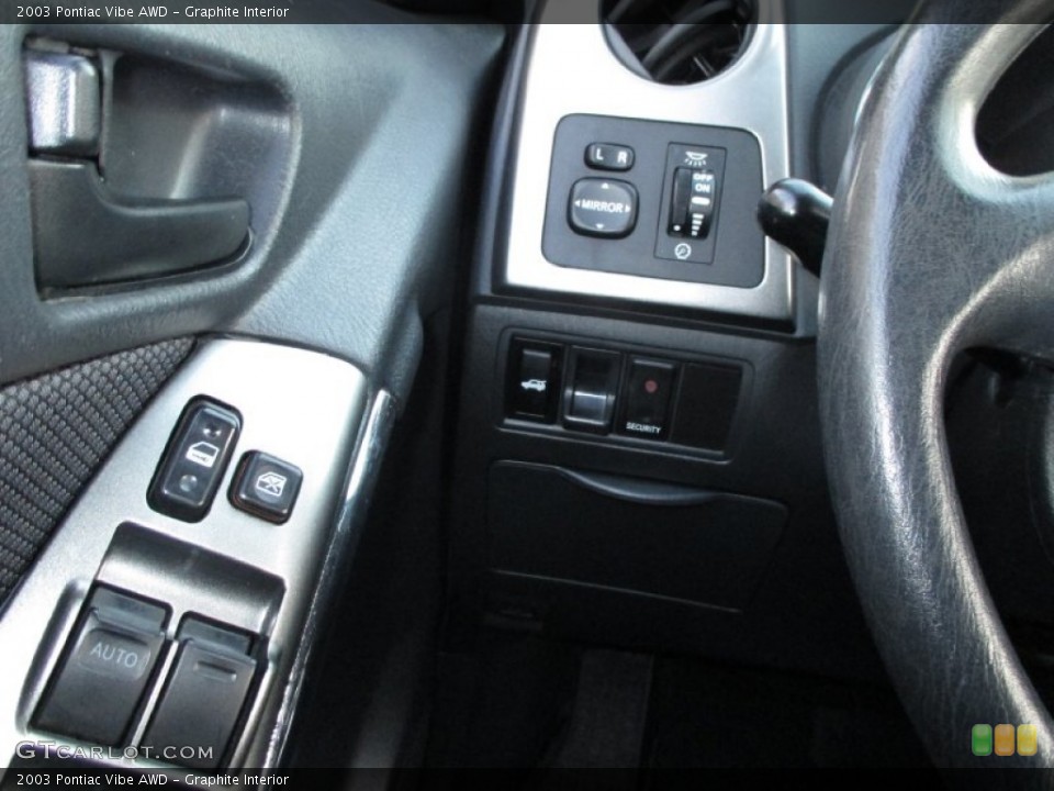 Graphite Interior Controls for the 2003 Pontiac Vibe AWD #88686219