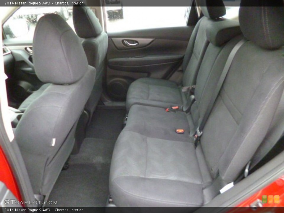 Charcoal Interior Rear Seat for the 2014 Nissan Rogue S AWD #88687524