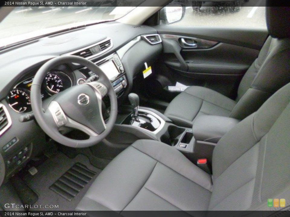 Charcoal Interior Prime Interior for the 2014 Nissan Rogue SL AWD #88687956