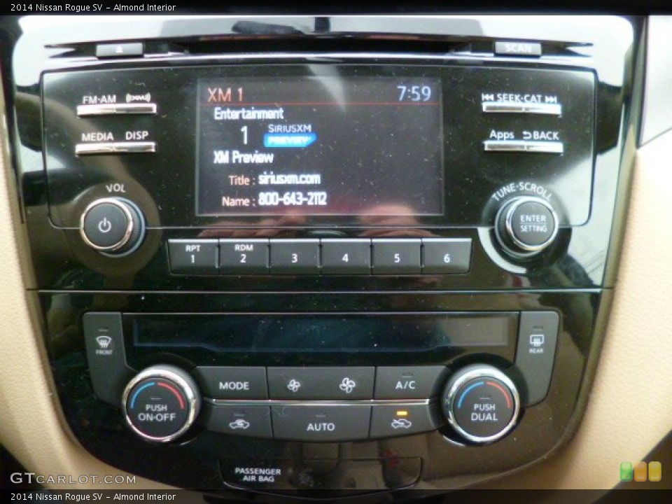 Almond Interior Controls for the 2014 Nissan Rogue SV #88688421