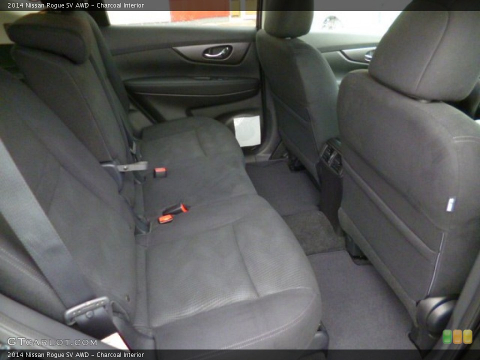Charcoal Interior Rear Seat for the 2014 Nissan Rogue SV AWD #88688661