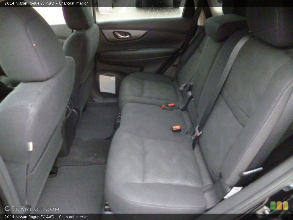 Charcoal Interior Rear Seat for the 2014 Nissan Rogue SV AWD #88688694