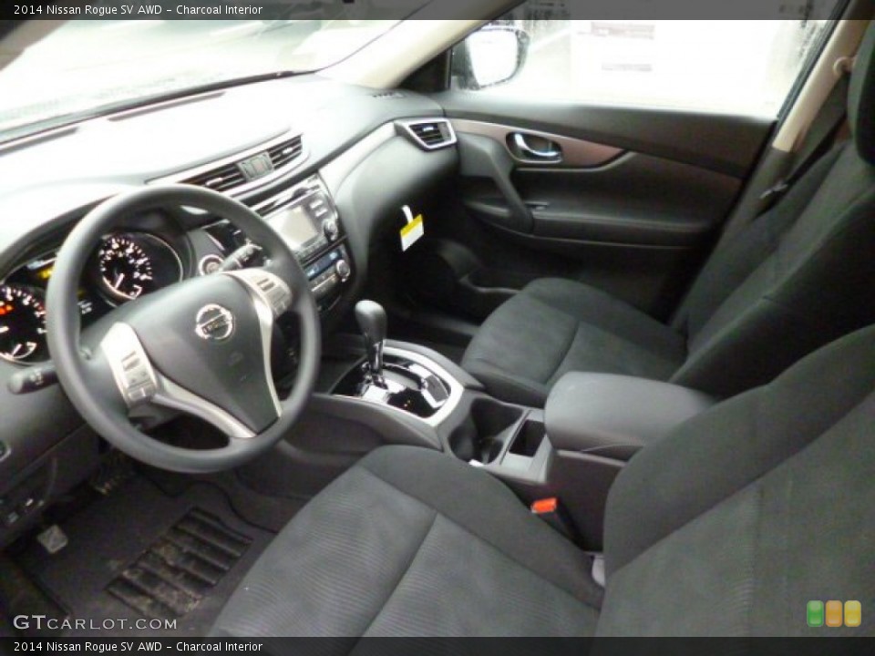 Charcoal Interior Prime Interior for the 2014 Nissan Rogue SV AWD #88688757