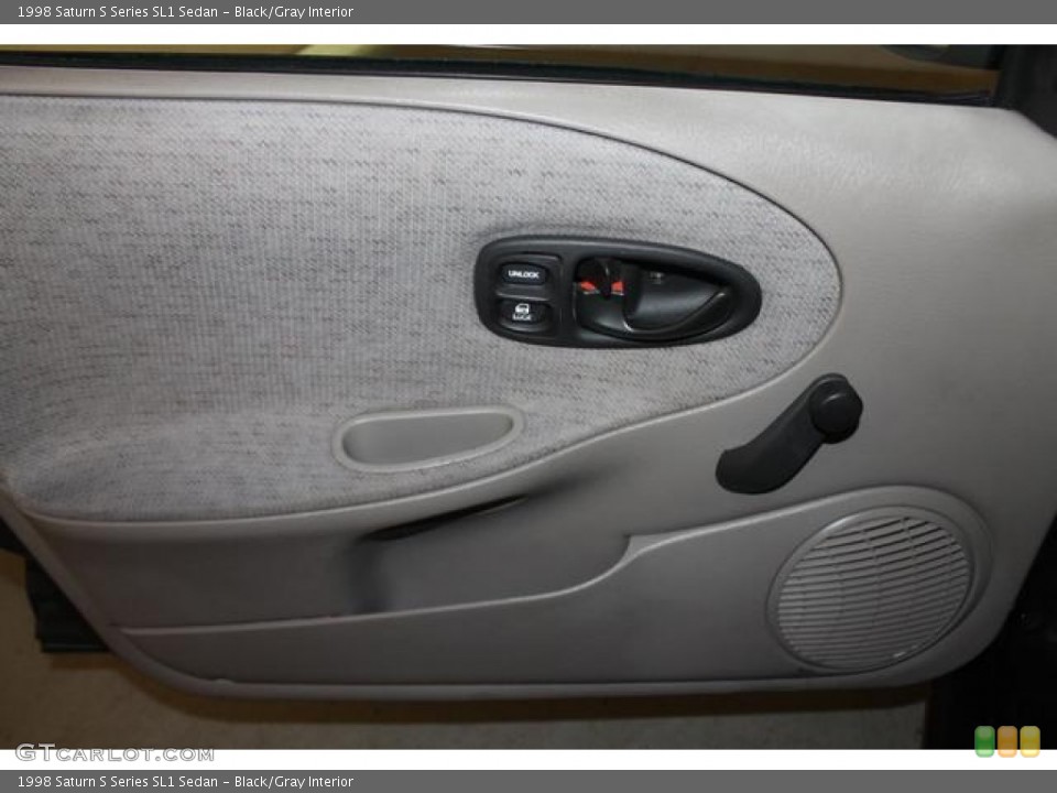 Black/Gray Interior Door Panel for the 1998 Saturn S Series SL1 Sedan #88690605