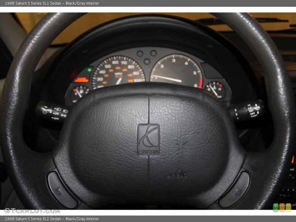 Black/Gray Interior Steering Wheel for the 1998 Saturn S Series SL1 Sedan #88690638