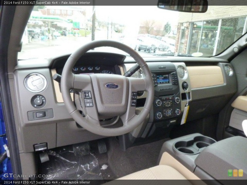 Pale Adobe Interior Dashboard for the 2014 Ford F150 XLT SuperCab 4x4 #88690908