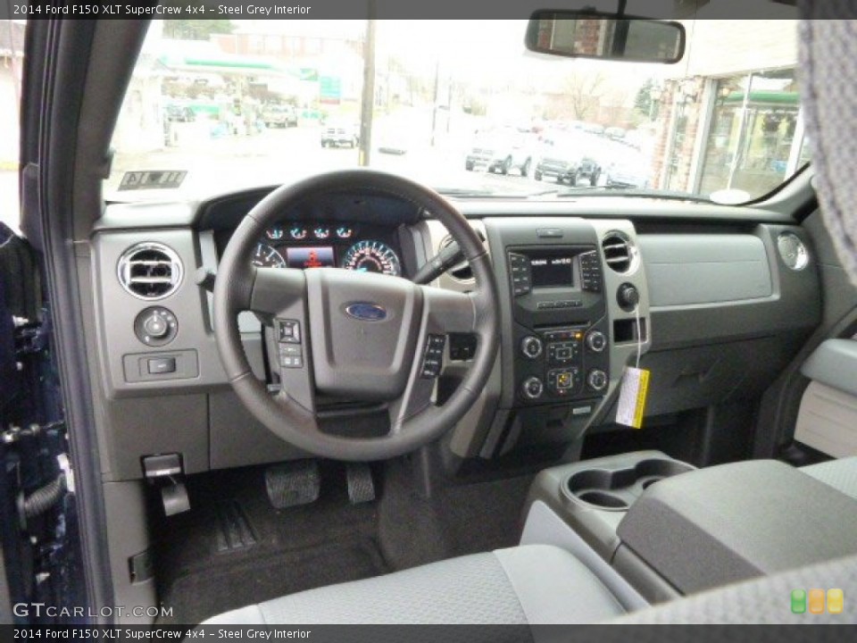 Steel Grey Interior Prime Interior for the 2014 Ford F150 XLT SuperCrew 4x4 #88691049