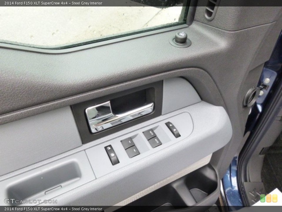 Steel Grey Interior Controls for the 2014 Ford F150 XLT SuperCrew 4x4 #88691055