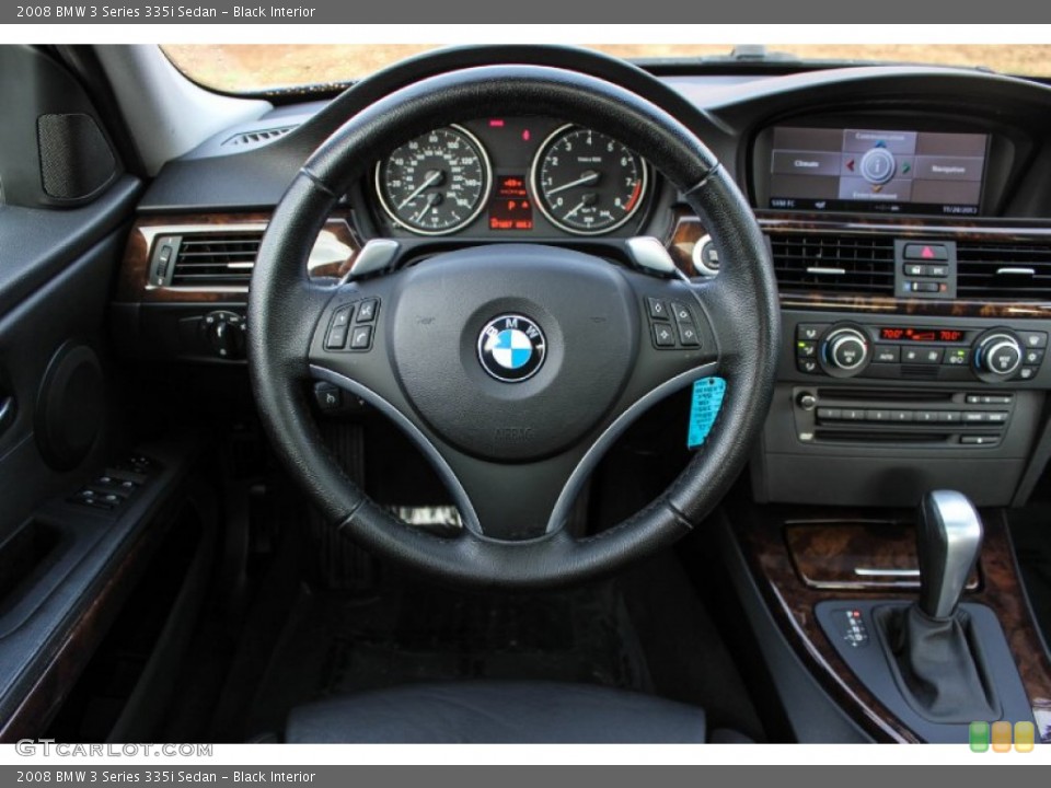 Black Interior Steering Wheel for the 2008 BMW 3 Series 335i Sedan #88691490