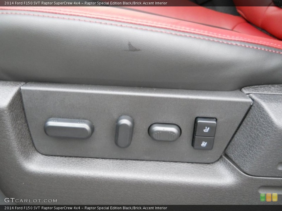 Raptor Special Edition Black/Brick Accent Interior Controls for the 2014 Ford F150 SVT Raptor SuperCrew 4x4 #88691979
