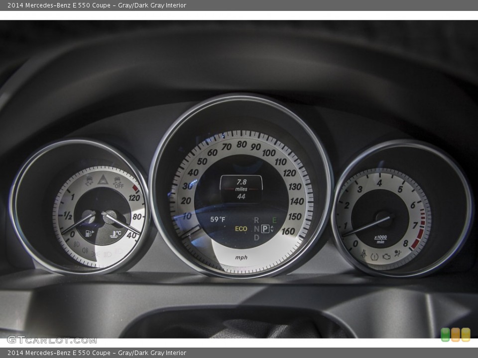 Gray/Dark Gray Interior Gauges for the 2014 Mercedes-Benz E 550 Coupe #88695052
