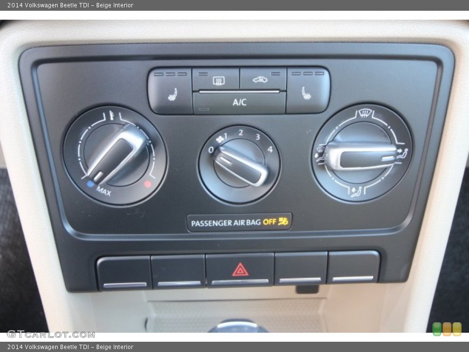 Beige Interior Controls for the 2014 Volkswagen Beetle TDI #88696642