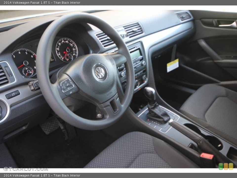 Titan Black Interior Prime Interior for the 2014 Volkswagen Passat 1.8T S #88702594