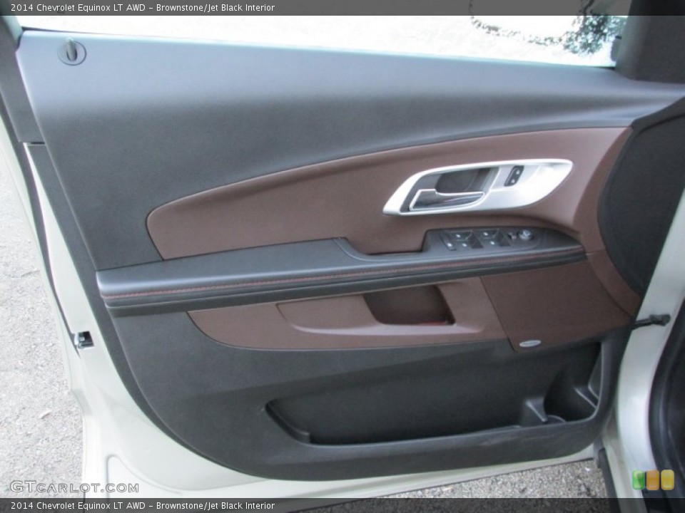 Brownstone/Jet Black Interior Door Panel for the 2014 Chevrolet Equinox LT AWD #88708330