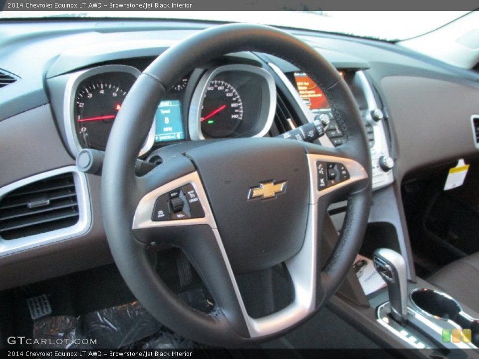 Brownstone/Jet Black Interior Steering Wheel for the 2014 Chevrolet Equinox LT AWD #88708402