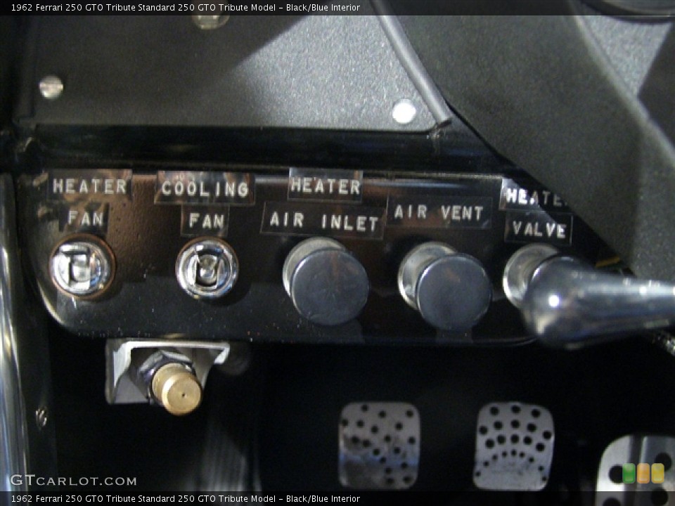 Black/Blue Interior Controls for the 1962 Ferrari 250 GTO Tribute  #88710
