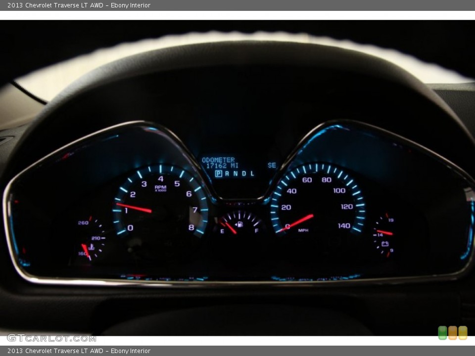 Ebony Interior Gauges for the 2013 Chevrolet Traverse LT AWD #88715494