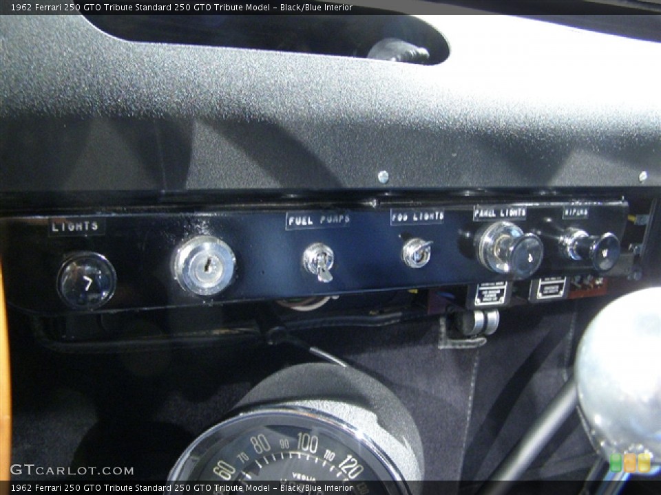 Black/Blue Interior Controls for the 1962 Ferrari 250 GTO Tribute  #88716