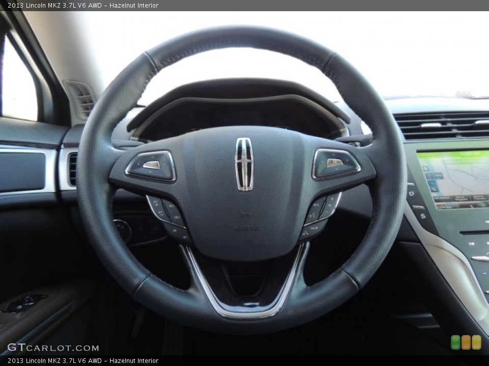 Hazelnut Interior Steering Wheel for the 2013 Lincoln MKZ 3.7L V6 AWD #88719283