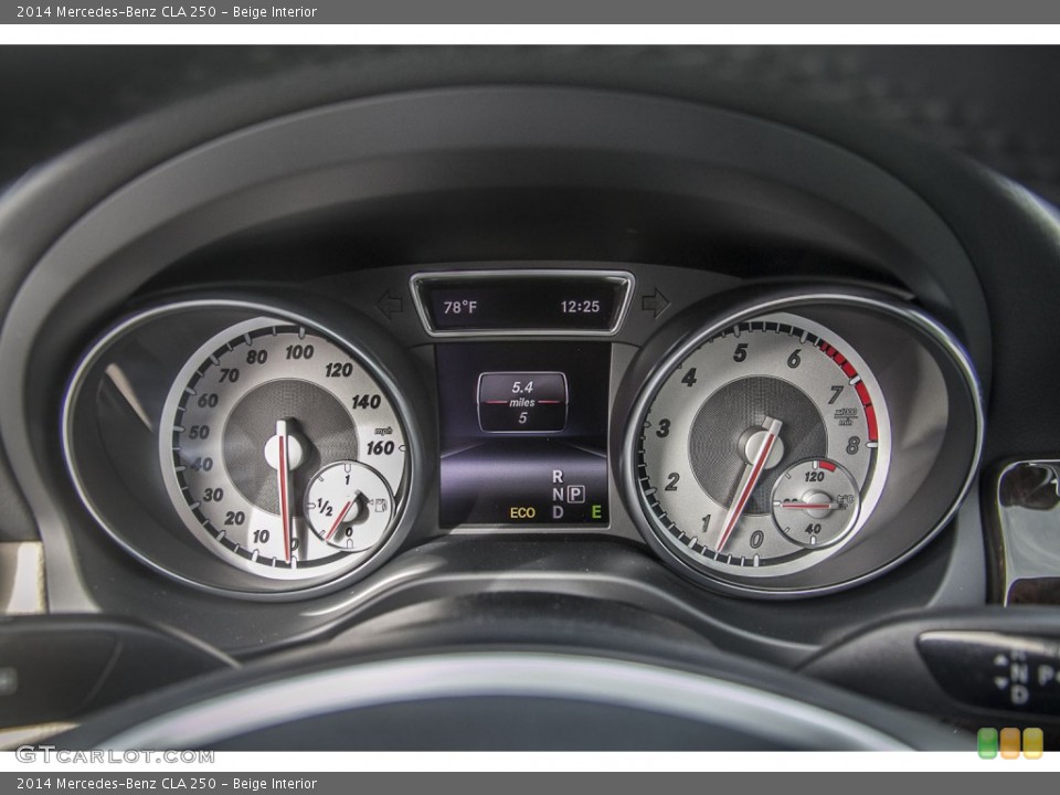Beige Interior Gauges for the 2014 Mercedes-Benz CLA 250 #88719520