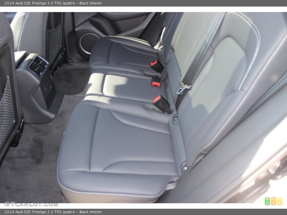 Black Interior Rear Seat for the 2014 Audi SQ5 Prestige 3.0 TFSI quattro #88723546