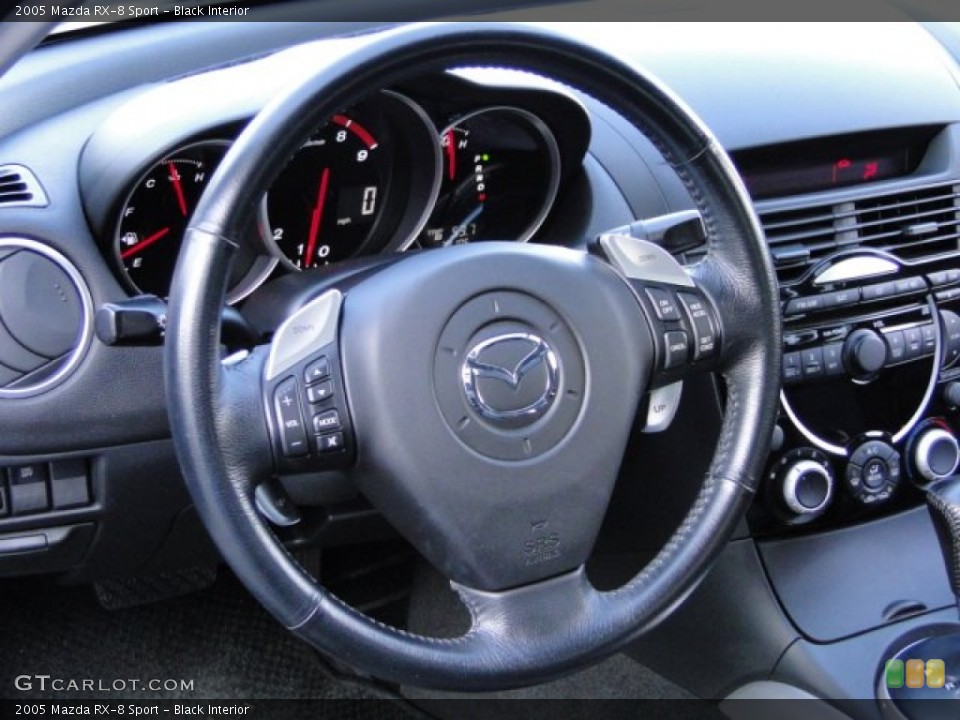 Black Interior Steering Wheel for the 2005 Mazda RX-8 Sport #88730373