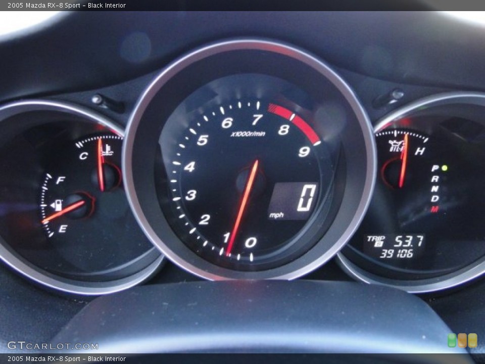 Black Interior Gauges for the 2005 Mazda RX-8 Sport #88730520