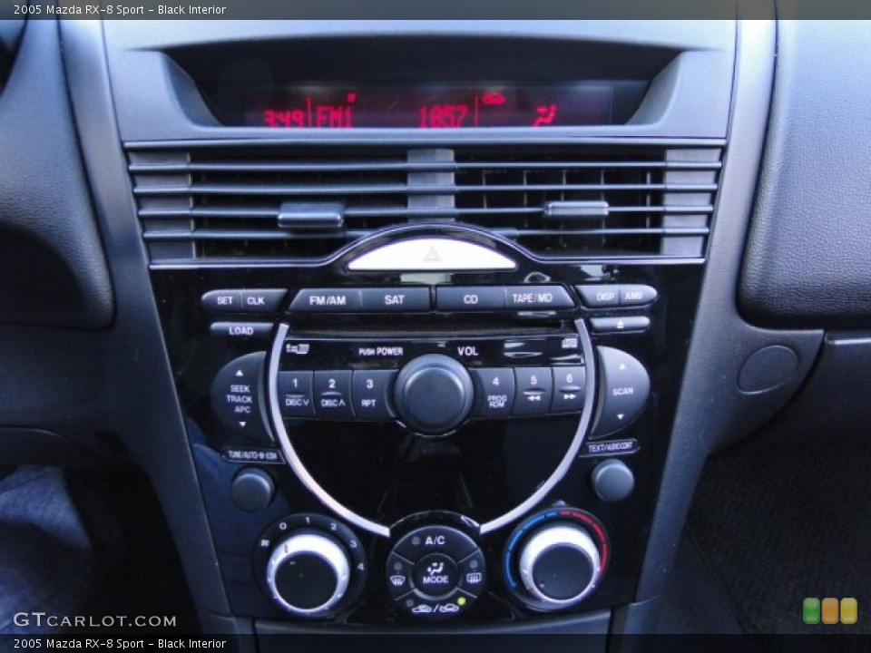 Black Interior Controls for the 2005 Mazda RX-8 Sport #88730562