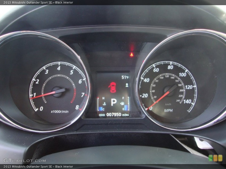 Black Interior Gauges for the 2013 Mitsubishi Outlander Sport SE #88731768