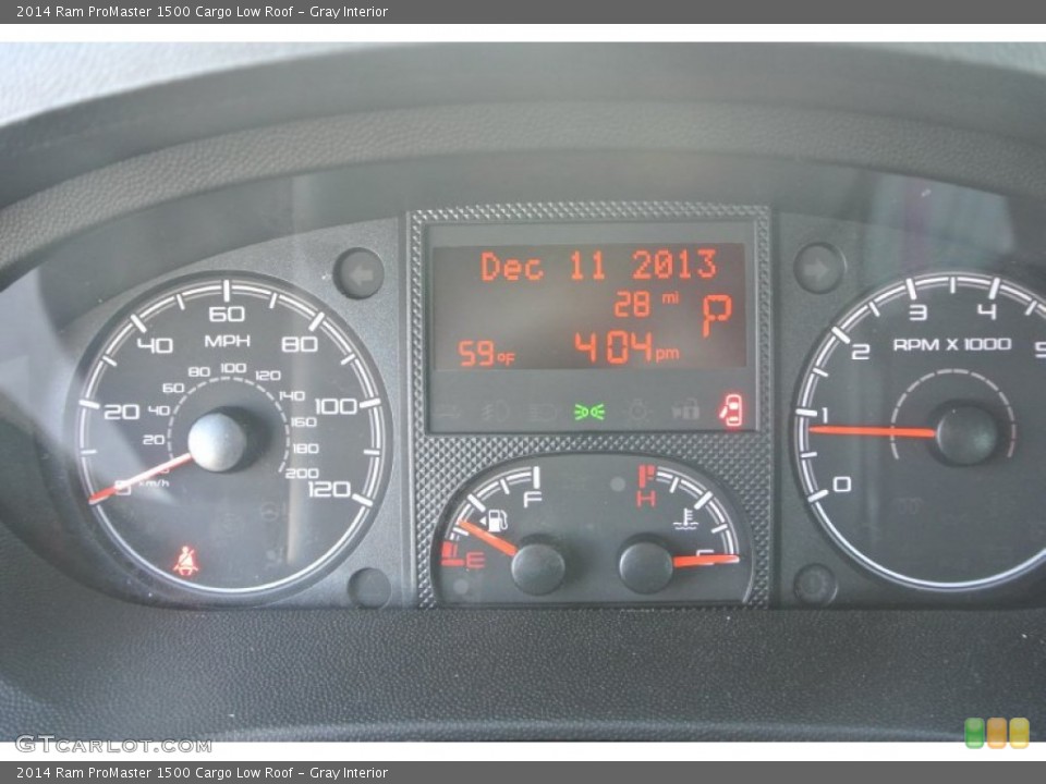 Gray Interior Gauges for the 2014 Ram ProMaster 1500 Cargo Low Roof #88732359