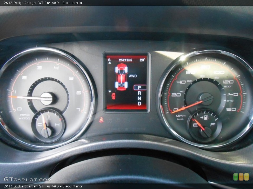 Black Interior Gauges for the 2012 Dodge Charger R/T Plus AWD #88733181