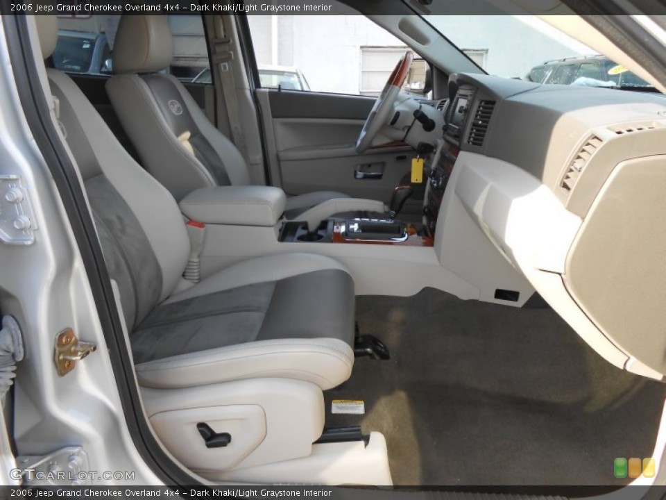 Dark Khaki/Light Graystone Interior Front Seat for the 2006 Jeep Grand Cherokee Overland 4x4 #88735575