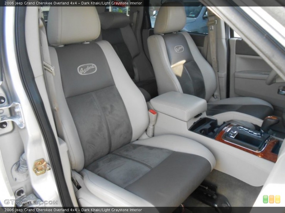 Dark Khaki/Light Graystone Interior Front Seat for the 2006 Jeep Grand Cherokee Overland 4x4 #88735596