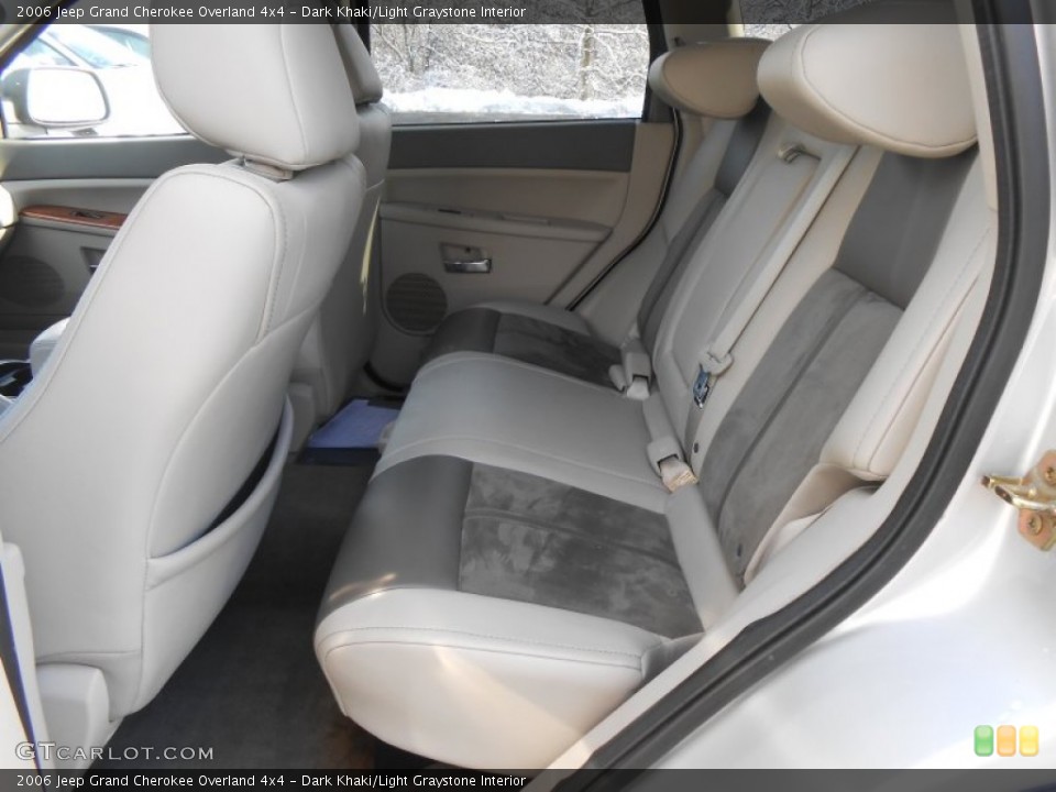 Dark Khaki/Light Graystone Interior Rear Seat for the 2006 Jeep Grand Cherokee Overland 4x4 #88735668